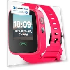Часы GEOZON AQUA G-W04PNK pink, детские/MT2503A/1.44” IPS 240×240/Glonass,GPS,LBS,A-GPS,ELLP/600Mah/