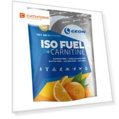 Изотоник GEON Fuel+Carnitine, порошок, 300гр, апельсин