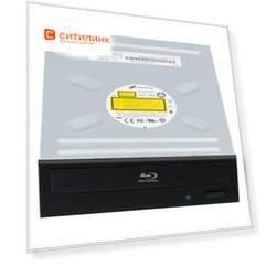 Оптический привод Blu-Ray LG BH16NS40, внутренний, SATA, черный, OEM