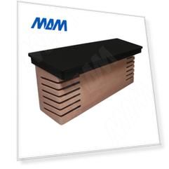 MIRAGE Полка-держатель ножей L=350, пластик, черный (MCP350N)
