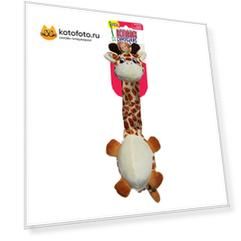 Kong игрушка для собак Danglers Жираф 62 см с шуршащей шеей