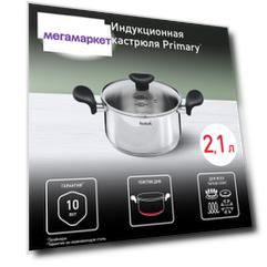 Кастрюля Tefal E3084374 2,1 л серебристый