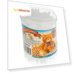 Ватные палочки Teddyland 100шт банка