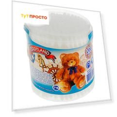 Ватные палочки Teddyland 200шт банка
