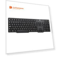 Клавиатура LOGITECH K100 Classic, PS/2, черный [920-003200]