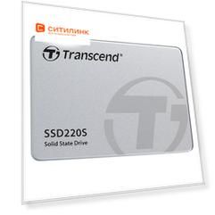 SSD накопитель Transcend TS240GSSD220S 240ГБ, 2.5", SATA III