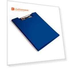 Упаковка папок клип-бордов БЮРОКРАТ -PD602BLU, A4, пластик, синий 20 шт./кор.