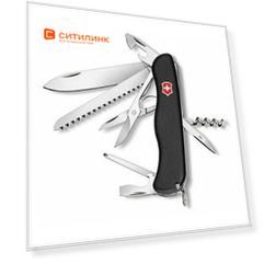 Складной нож VICTORINOX Outrider, 14 функций, 111мм, черный