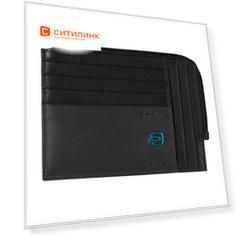 Чехол для кредитных карт Piquadro Pulse PU1243P15/N черный натур.кожа