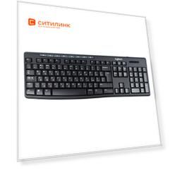 Клавиатура Logitech K200, USB, черный серый [920-008814]