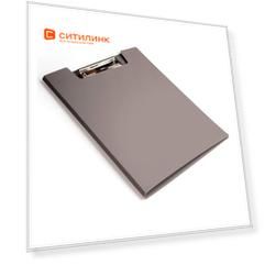 Упаковка папок клип-бордов БЮРОКРАТ -PD602GREY, A4, пластик, серый 20 шт./кор.