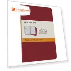 Блокнот Moleskine CAHIER JOURNAL Pocket 90x140мм обложка картон 64стр. линейка клюквенный (3шт) 9 шт./кор.