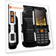 Сотовый телефон BQ Tank Power 2430, черный/серебристый