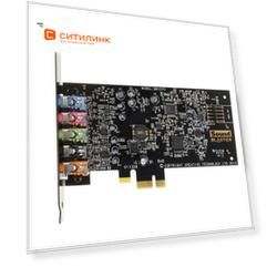 Звуковая карта PCI-E Creative Audigy FX, 5.1, Ret [70sb157000000]
