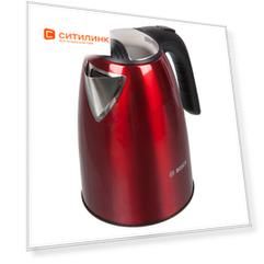 Чайник электрический Bosch TWK7804, 2200Вт, красный