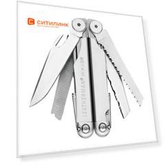 Мультитул Leatherman Wave Plus, 17 функций, серебристый [832524]