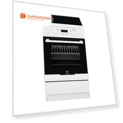 Электрическая плита ELECTROLUX EKC954908W, стеклокерамика, белый