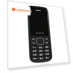 Сотовый телефон DIGMA Linx A170 2G, черный/красный