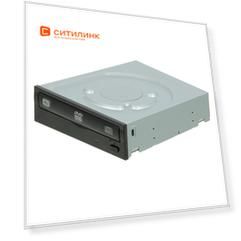 Оптический привод DVD-RW Lite-On IHAS124-04/-14, внутренний, SATA, черный, OEM