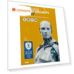 Антивирус ESET NOD32 Smart Security Family 5 ПК 1 год Новая лицензия BOX [nod32-esm-ns(box)-1-5]