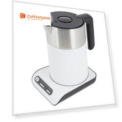 Чайник электрический Bosch TWK8611P, 2400Вт, белый и серебристый