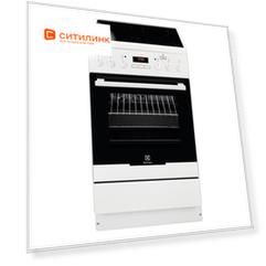 Электрическая плита ELECTROLUX EKC954901W, стеклокерамика, белый