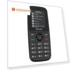 Сотовый телефон PHILIPS Xenium E109, черный