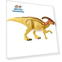 Фигурка большого динозавра Jurassic World Двойной удар Паразауролоф