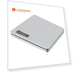 Оптический привод DVD-RW LG GP70NS50, внешний, USB, серебристый, Ret