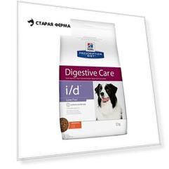 Сухой диетический корм для собак Hills Prescription Diet i/d Low Fat Digestive Care при растройствах пищевания с низким содержанием жира, с курицей - 12 кг