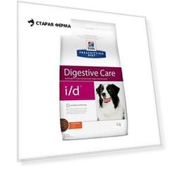 Сухой диетический корм для собак Hills Prescription Diet i/d Digestive Care,при расстройствах пищеварения, жкт, с курицей - 12 кг