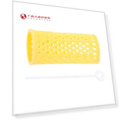 DEWAL PROFESSIONAL Бигуди пластиковые желтые d 32 мм 12 шт/уп