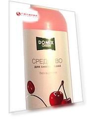 DOMIX Средство без ацетона и запаха химии для снятия лака Вишня / DG 105 мл