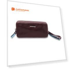Клатч мужской Piquadro Blue Square AC2141B2/MO красное дерево натур.кожа