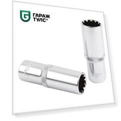 Licota P3018L Головка торцевая глубокая spline 3/8" 18 мм