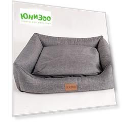 Лежак Katsu Sofa Opi квадратный для животных (70 х 50 х 21 см, Серый)