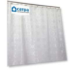 Штора для ванной Carnation Home Fashions Jacquard Ivory Circle