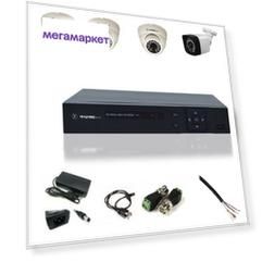 Комплект видеонаблюдения на 4 камеры 1080p Matrixtech