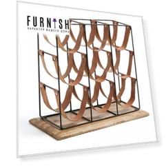 Держатель для бутылок winnoe (la forma) коричневый 38x36x20 см.