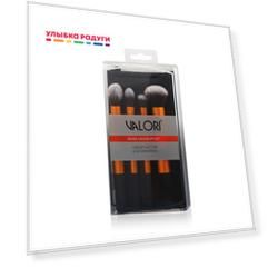 Набор кистей для макияжа Valori золотые 4шт