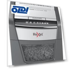 Шредер Rexel Optimum AutoFeed 45X черный с автоподачей (секр.P-4)/фрагменты/45лист./20лтр./скрепки/скобы/пл.карты