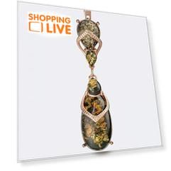 Серьги с янтарем каплевидной формы Ages of Amber