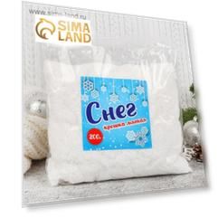 Снег сугробный, крошка мягкая, 200 г, цвет белый