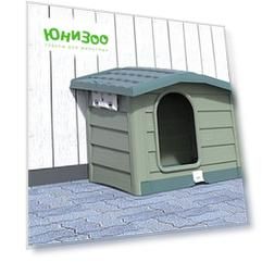 Будка Bama Pet Bungalow зеленая для собак (L: 101 х 94 х 77 см)