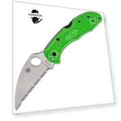 Складной нож Spyderco  Salt 2, сталь LC200N, рукоять FRN, 88FSWCGR2