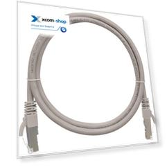 Кабель патч-корд F/UTP 5e кат. 0,15м NikoMax NMC-PC4SD55B-001-GY 2хRJ45/8P8C, T568B, Molded, 26AWG (7х0,165мм), BC (чистая медь), PVC нг(А), серый, 0,