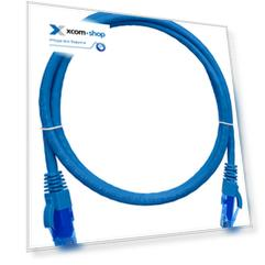 Кабель патч-корд U/UTP 6 кат. 0,5м NikoMax NMC-PC4UE55B-005-C-BL 2хRJ45/8P8C, T568B, Molded, 24AWG (7х0,205мм), BC (чистая медь), LSZH нг(А)-HFLTx, си
