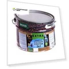 Защитно-красящий состав 3в1 Farbitex Profi Wood Extra красное дерево, 9 л