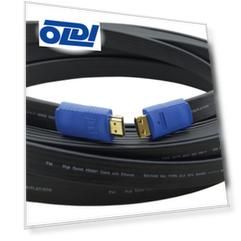 Кабель HDMI 3м плоский черный
