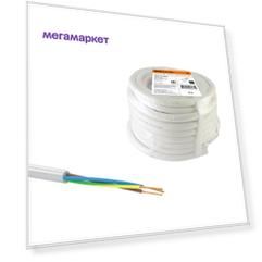 Провод TDM ELECTRIC ПВС 3х4 ГОСТ (10м), белый SQ0118-0067
